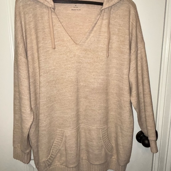 Torrid Cream V-Neck Sweater Soft Knit - Picture 3 of 5